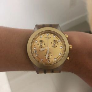 Swatch Gold Watch